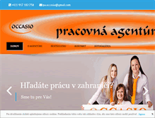 Tablet Screenshot of occasio.sk